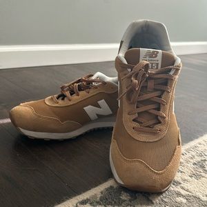 Like new New Balance 515 Wheat Tan/White/Gum size 13